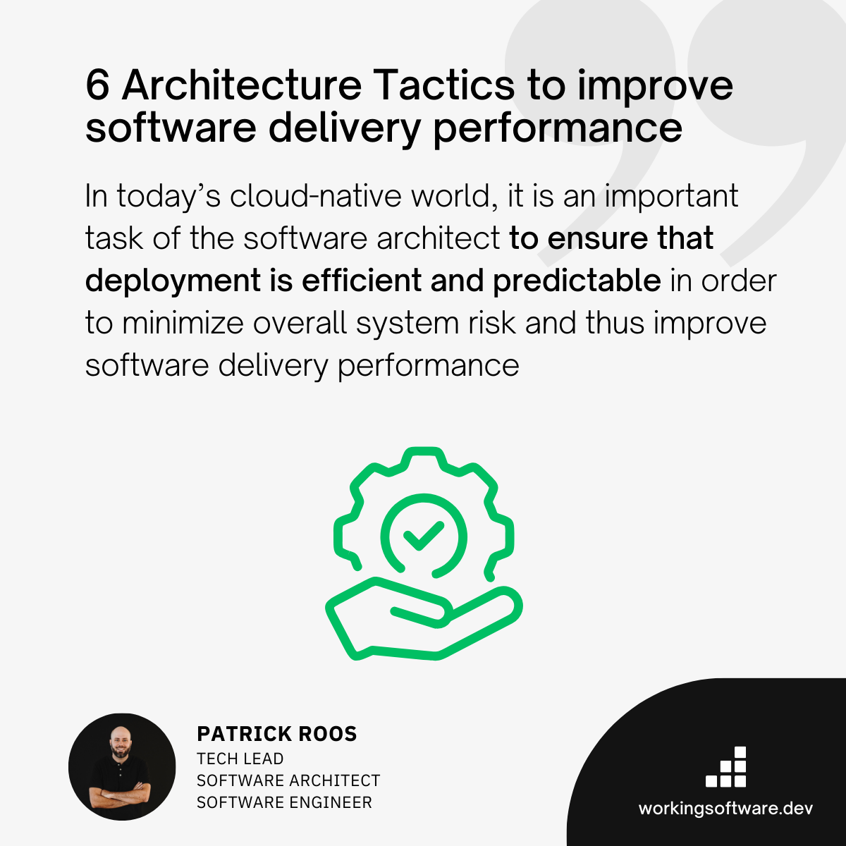 6 Proven Architecture Tactics to Boost Software Delivery Performance